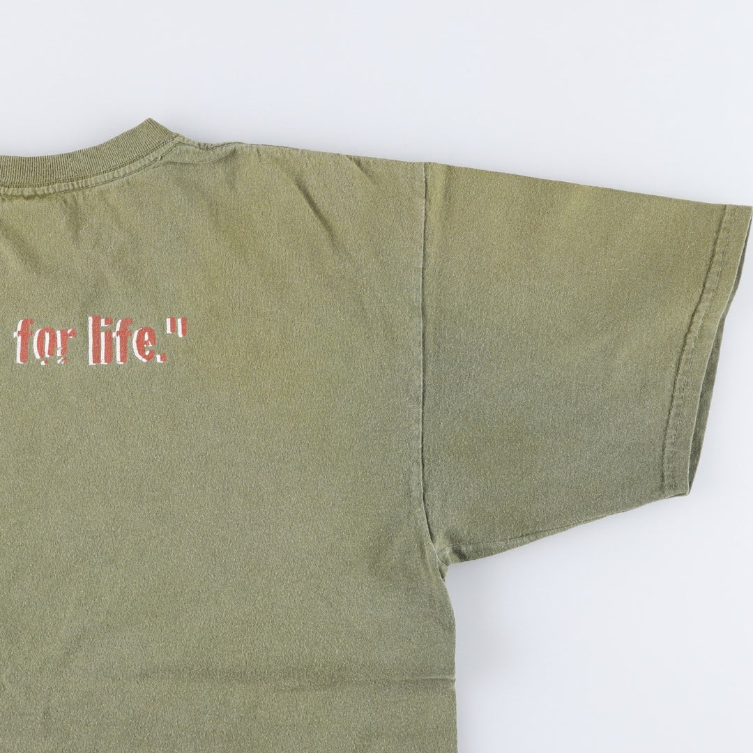 HARD ROCK CAFE Hard Rock Cafe Advertising T-shirt Men's L size cotton Khaki type Vintage Second Hand
