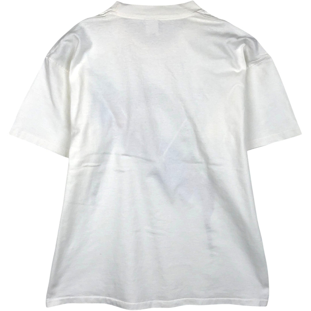 90'S HEAD logo print T-shirt, made in USA, men's size L equivalent, vintage. cotton white type Vintage Second Hand