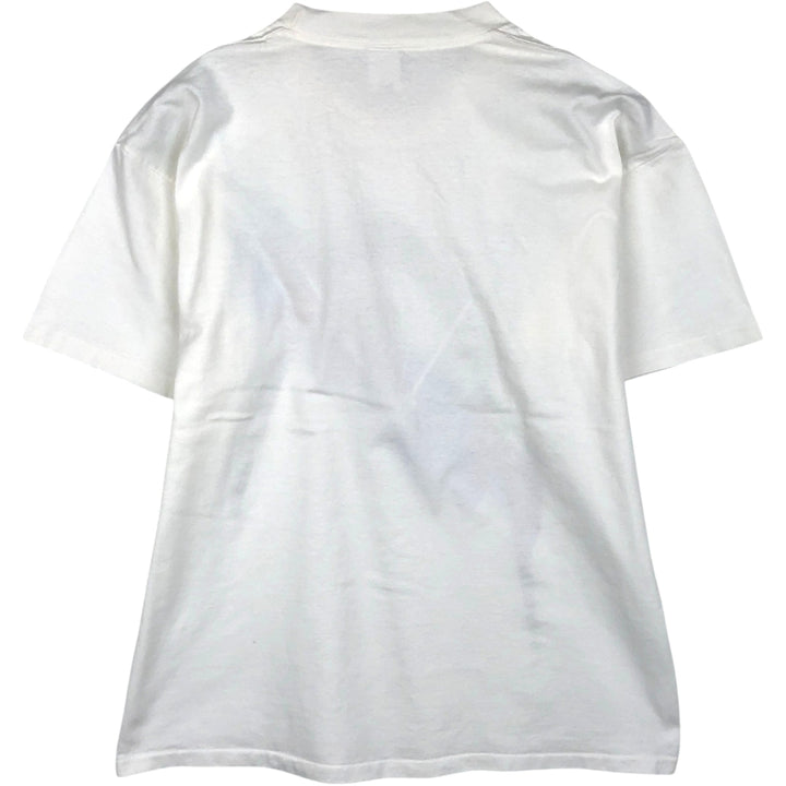 90'S HEAD logo print T-shirt, made in USA, men's size L equivalent, vintage. cotton white type Vintage Second Hand
