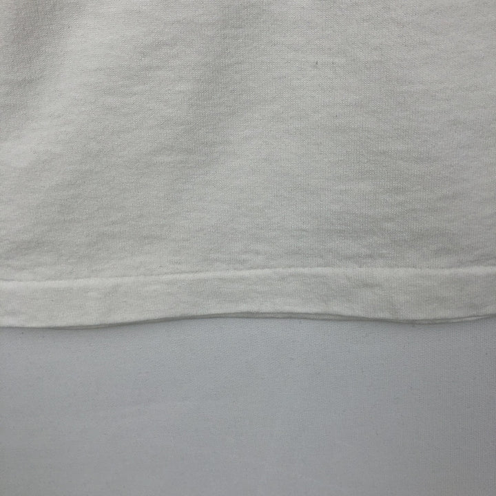 90'S Hanes Fifty-Fifty Blue Tag Printed T-Shirt, Made in USA, Men's XXL equivalent, Vintage cotton white type Vintage Second Hand
