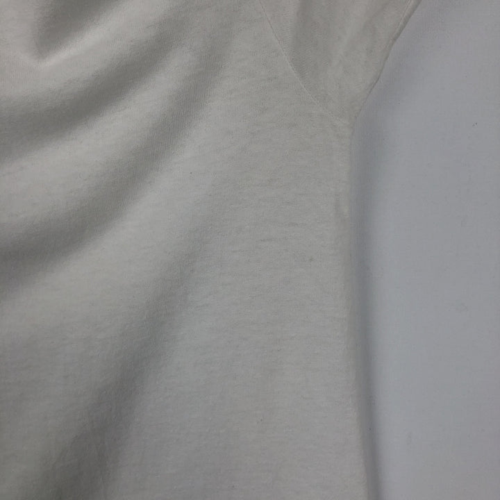 90'S Hanes Fifty-Fifty Blue Tag Printed T-Shirt, Made in USA, Men's XXL equivalent, Vintage cotton white type Vintage Second Hand