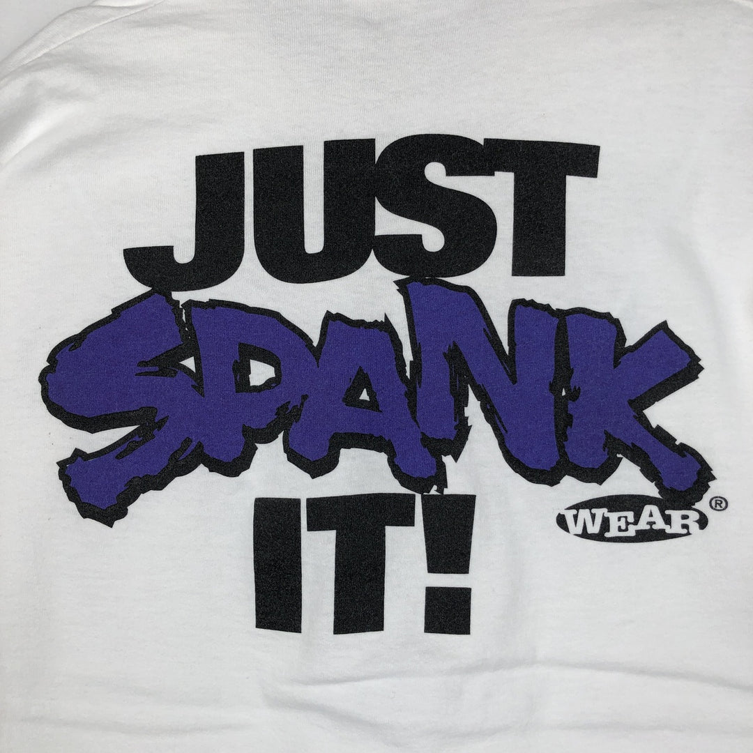 90'S Fruit of the Loom Heavy Cotton Printed T-Shirt Made in USA Men's XL Vintage cotton white type Vintage Second Hand