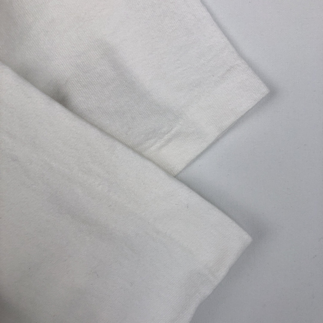 90'S Fruit of the Loom Heavy Cotton Printed T-Shirt Made in USA Men's XL Vintage cotton white type Vintage Second Hand