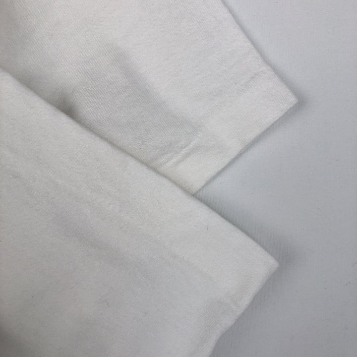 90'S Fruit of the Loom Heavy Cotton Printed T-Shirt Made in USA Men's XL Vintage cotton white type Vintage Second Hand