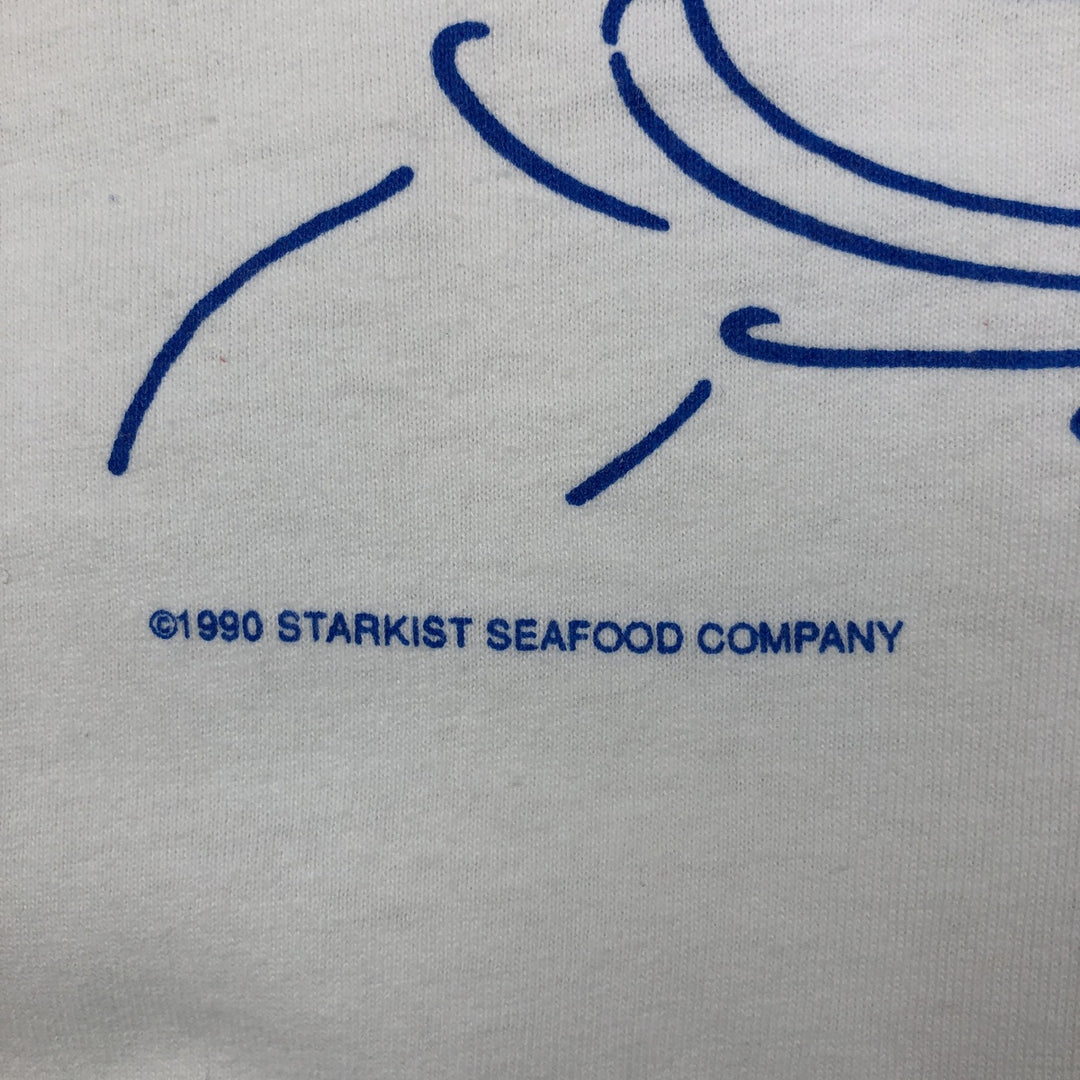 90'S STEDMAN Super HI CRU Print T-Shirt, Made in USA, Men's Size L (Equivalent), Vintage cotton white type Vintage Second Hand