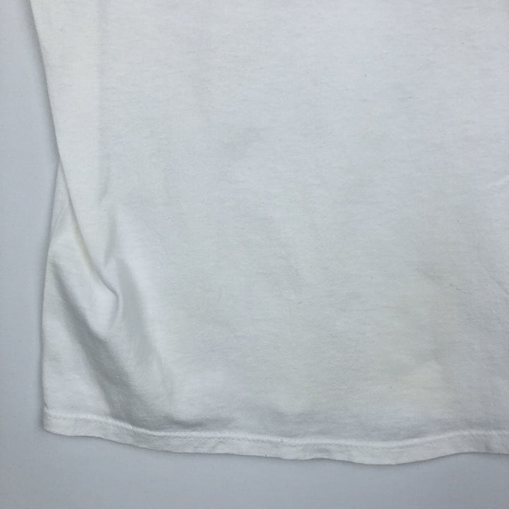 90'S STEDMAN Super HI CRU Print T-Shirt, Made in USA, Men's Size L (Equivalent), Vintage cotton white type Vintage Second Hand