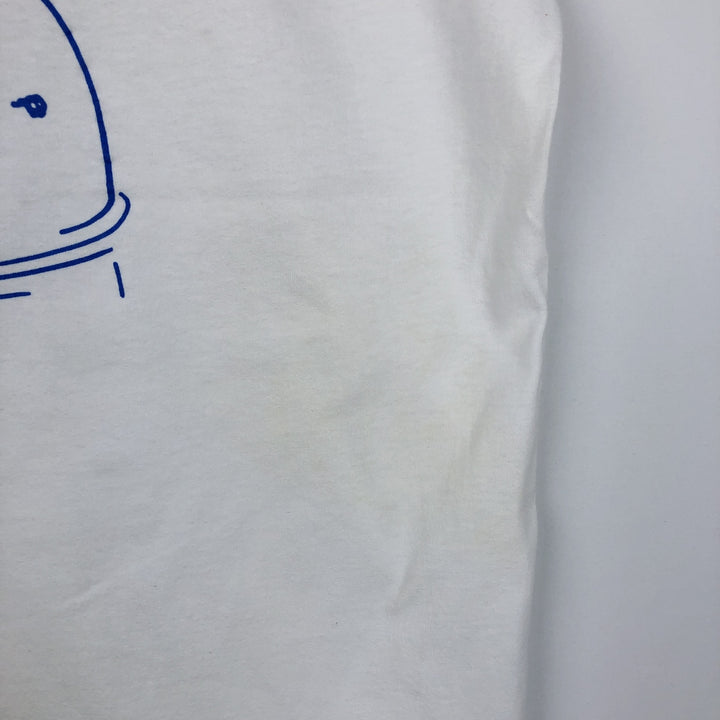90'S STEDMAN Super HI CRU Print T-Shirt, Made in USA, Men's Size L (Equivalent), Vintage cotton white type Vintage Second Hand