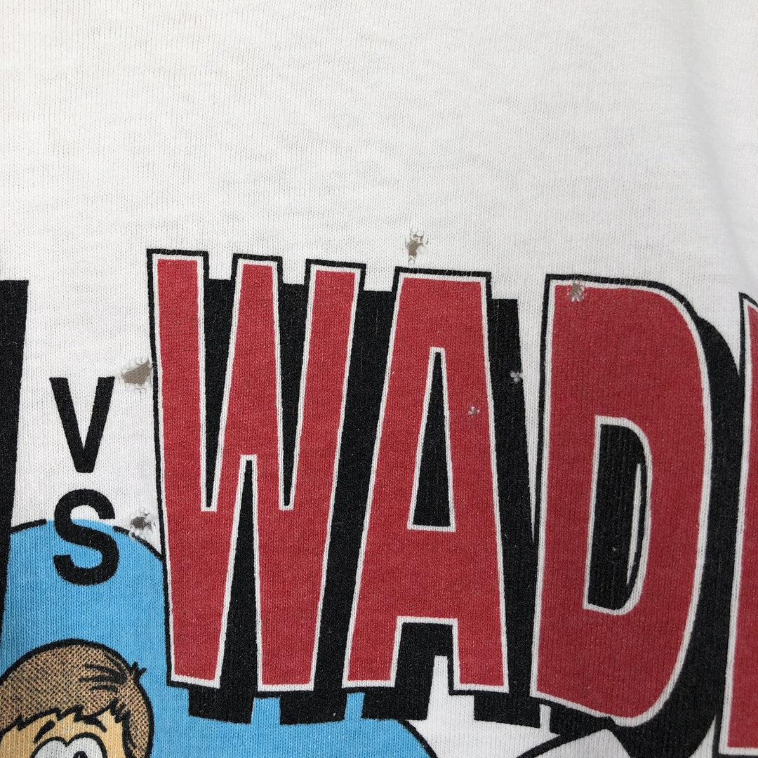 90'S Fruit of the Loom printed T-shirt, made in the USA, men's XL size, vintage cotton white type Vintage Second Hand