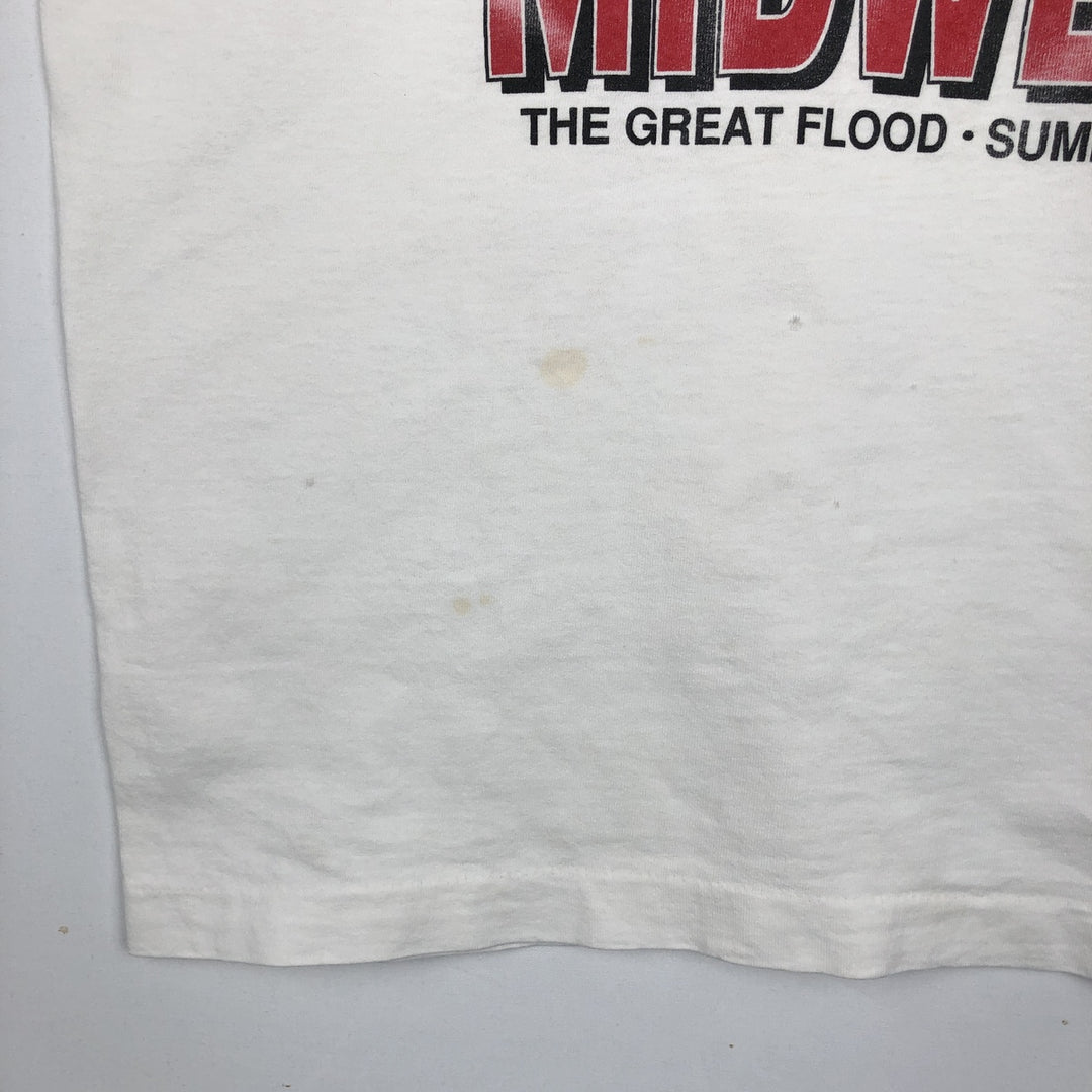 90'S Fruit of the Loom printed T-shirt, made in the USA, men's XL size, vintage cotton white type Vintage Second Hand