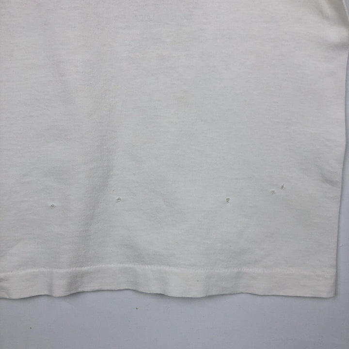 90'S Fruit of the Loom printed T-shirt, made in the USA, men's XL size, vintage cotton white type Vintage Second Hand