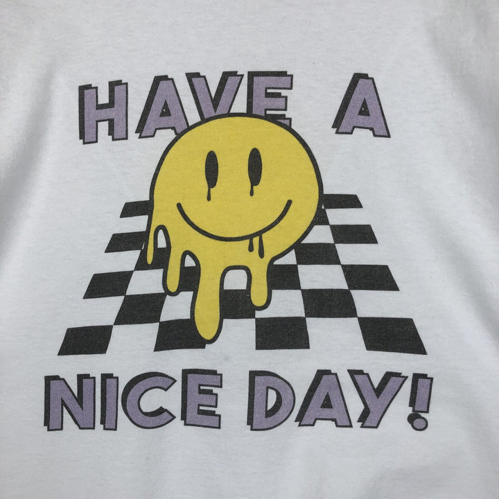 Printed T-shirt, men's size XL unclear white type Vintage Second Hand