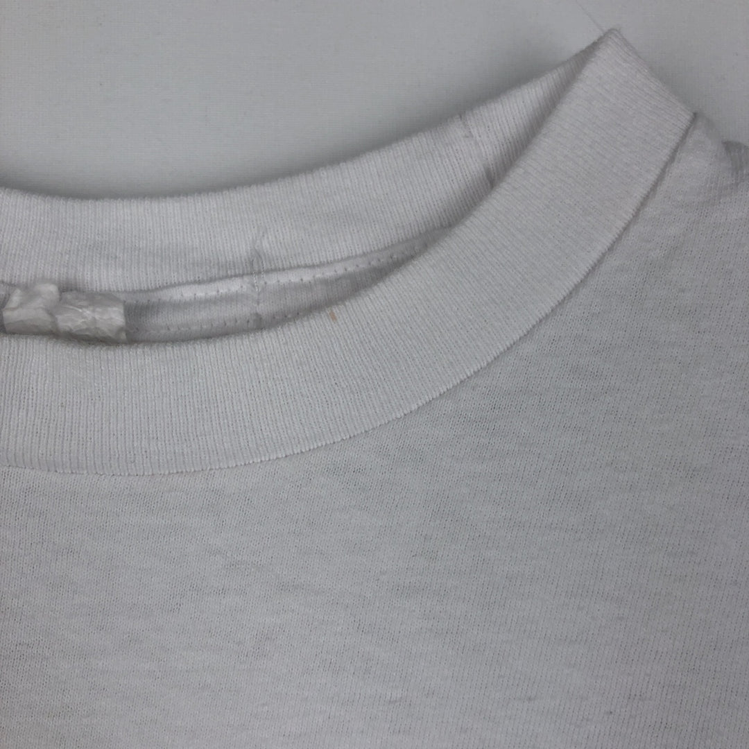 Printed T-shirt, men's size XL unclear white type Vintage Second Hand