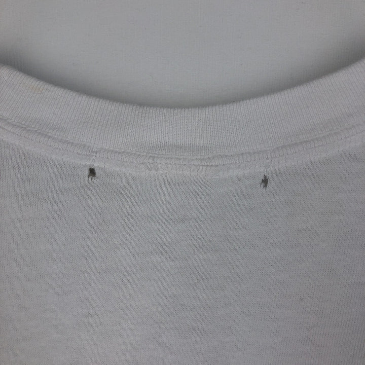 Printed T-shirt, men's size XL unclear white type Vintage Second Hand