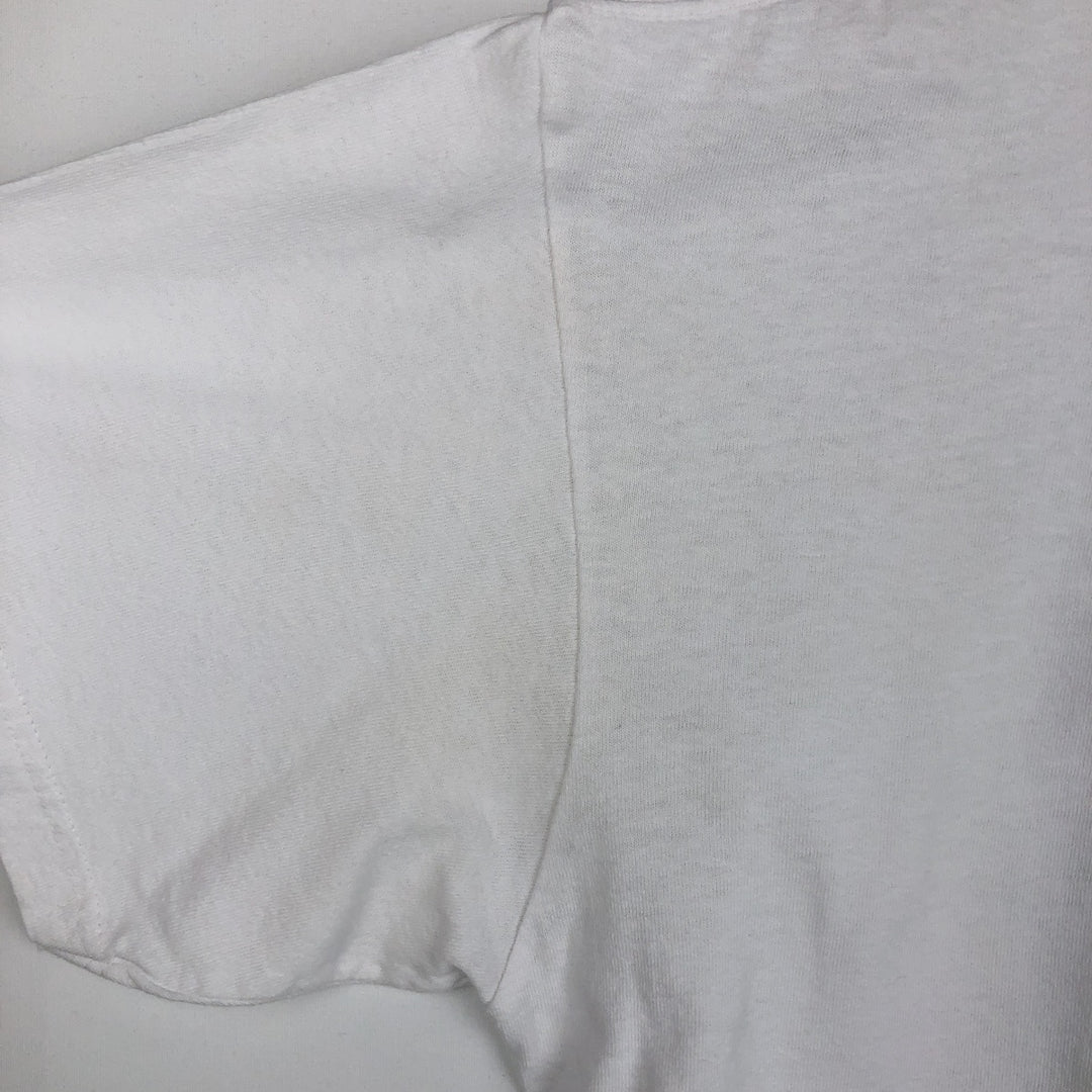 Printed T-shirt, men's size XL unclear white type Vintage Second Hand