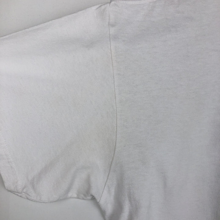 Printed T-shirt, men's size XL unclear white type Vintage Second Hand