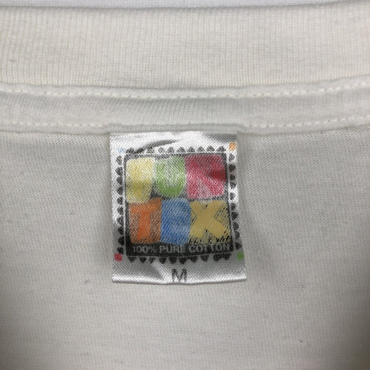 FUN TPX Printed T-Shirt, Men's Size M cotton white type Vintage Second Hand