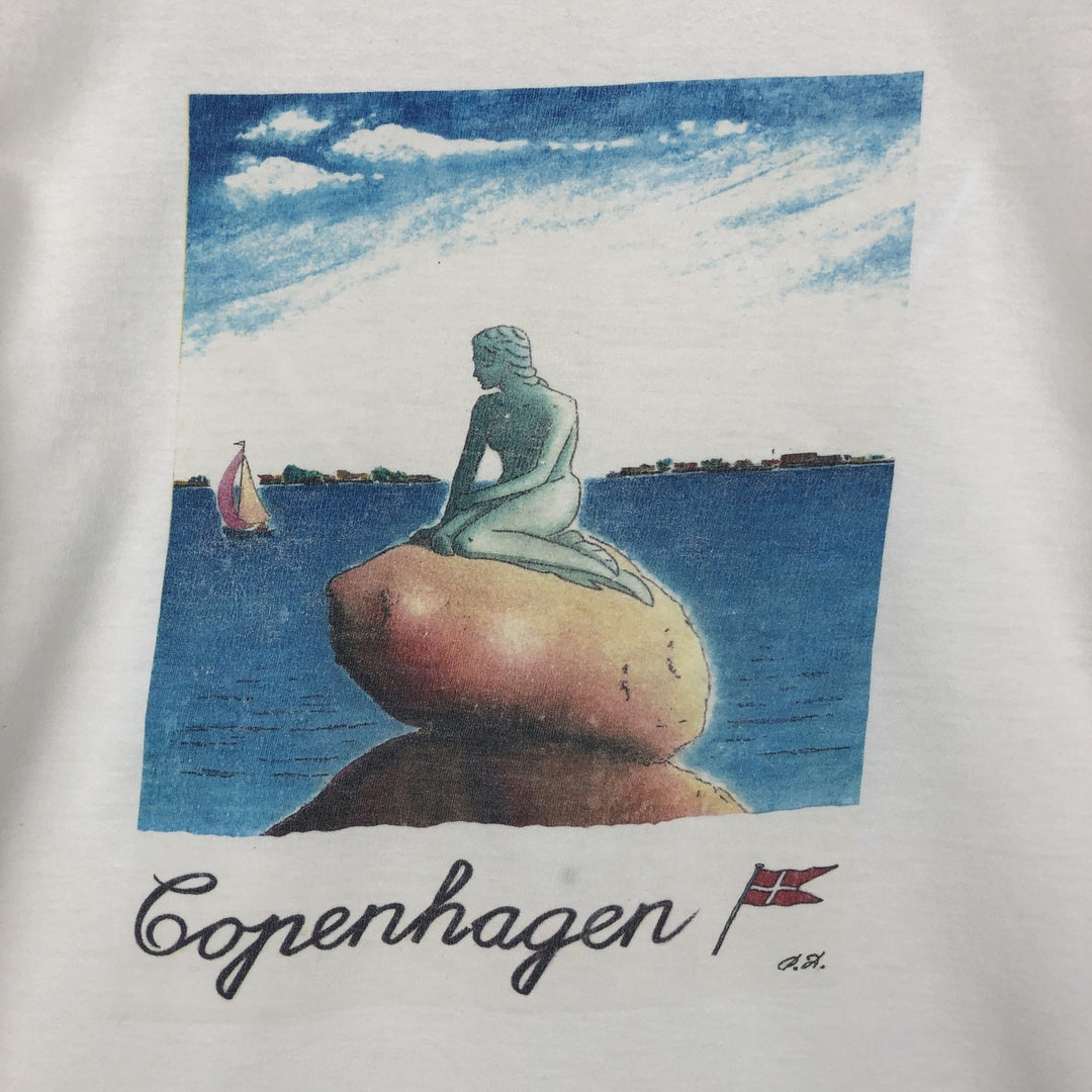 FUN TPX Printed T-Shirt, Men's Size M cotton white type Vintage Second Hand