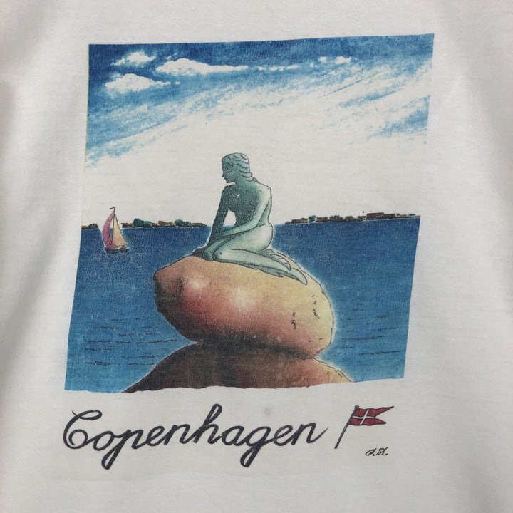FUN TPX Printed T-Shirt, Men's Size M cotton white type Vintage Second Hand