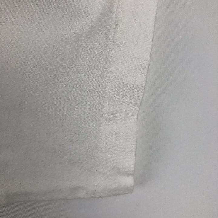 90'S Fruit of the Loom Heavy Cotton Print T-Shirt, Made in Canada, Men's XL equivalent, Vintage cotton white type Vintage Second Hand