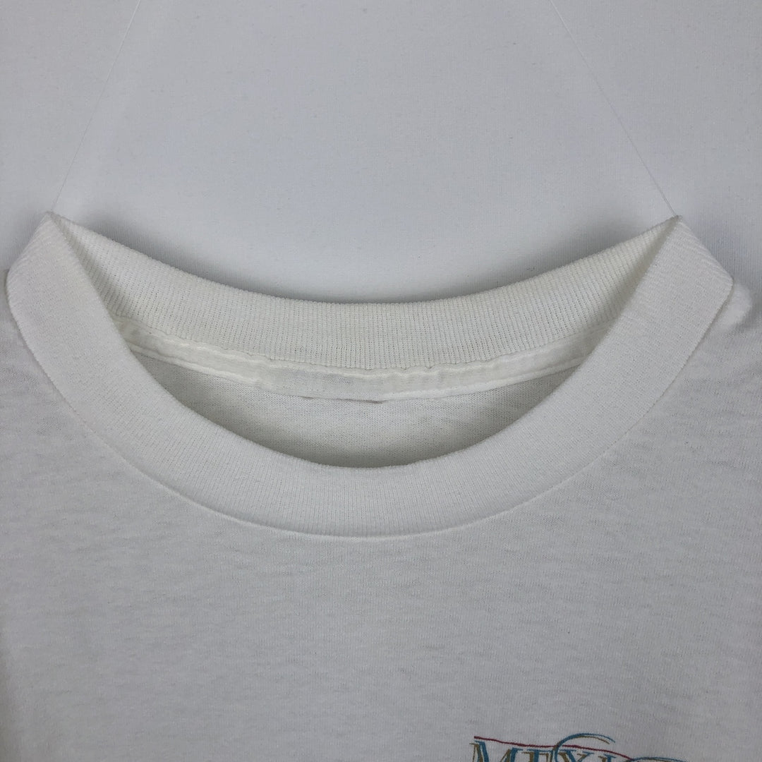 90'S Vintage Printed T-Shirt, Men's XL unclear white type Vintage Second Hand