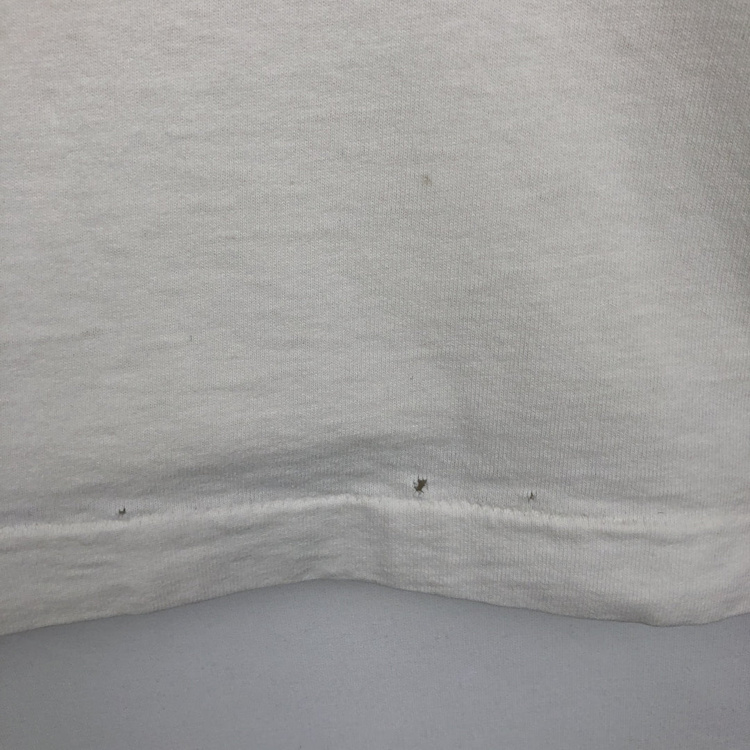 90'S Fruit of the Loom Heavy Cotton Print T-Shirt, Made in USA, Men's Size XL (approx.) cotton white type Vintage Second Hand