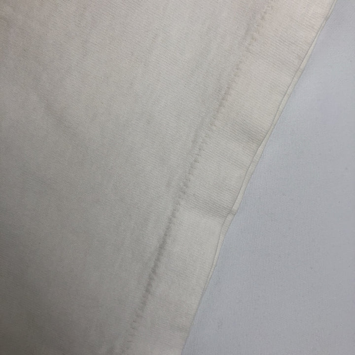 90'S Fruit of the Loom Heavy Cotton Print T-Shirt, Made in USA, Men's Size XL (approx.) cotton white type Vintage Second Hand