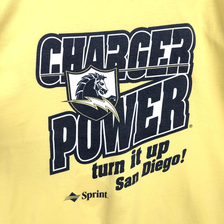 90'S Fruit of the Loom Best Printed T-shirt, Made in USA, Men's XL, Vintage unclear yellow type Vintage Second Hand
