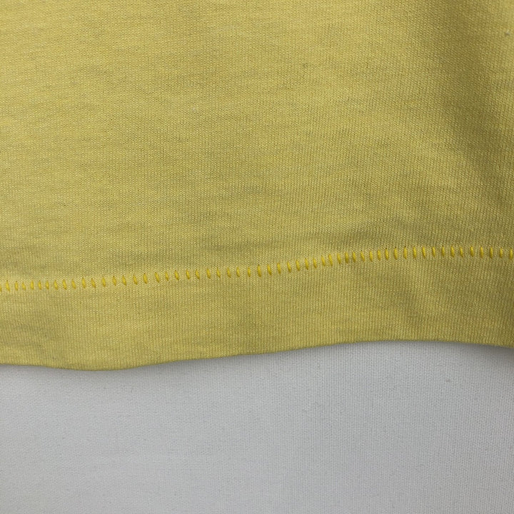 90'S Fruit of the Loom Best Printed T-shirt, Made in USA, Men's XL, Vintage unclear yellow type Vintage Second Hand