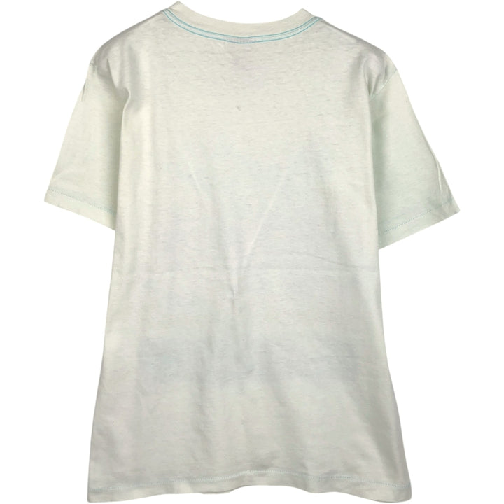80'S ONEITA POWER-T Advertising T-Shirt, Made in USA, Men's Size M (Equivalent), Vintage cotton white type Vintage Second Hand