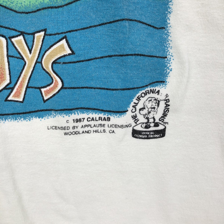 80'S ONEITA POWER-T Advertising T-Shirt, Made in USA, Men's Size M (Equivalent), Vintage cotton white type Vintage Second Hand