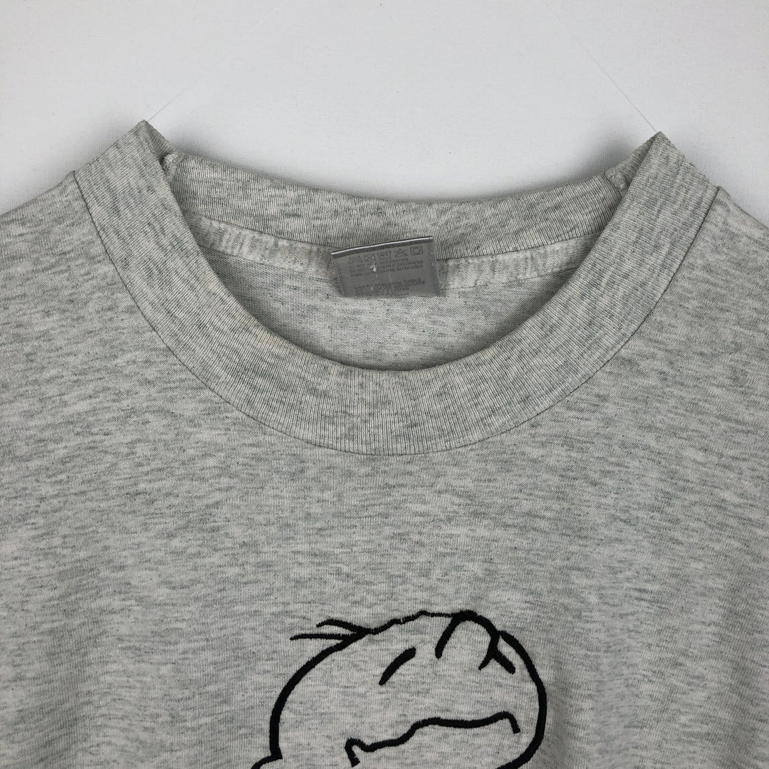 90'S Fruit of the Loom Best Print T-Shirt, Made in USA, Men's Size XL (approx.) cotton pale white type Vintage Second Hand