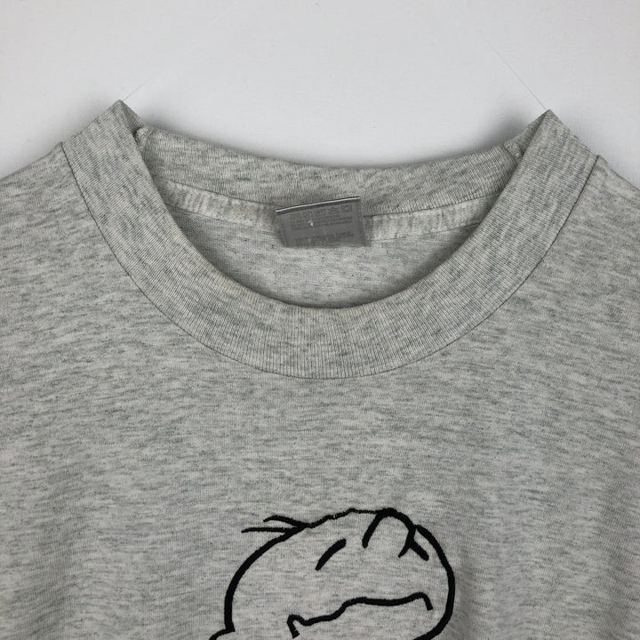 90'S Fruit of the Loom Best Print T-Shirt, Made in USA, Men's Size XL (approx.) cotton pale white type Vintage Second Hand
