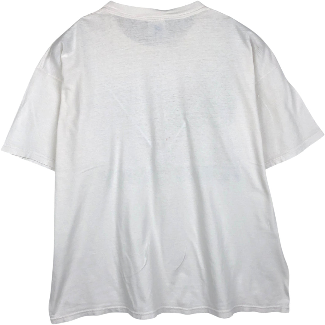 Vintage 90'S TULTEX printed T-shirt, men's XXL size cotton white type Vintage Second Hand