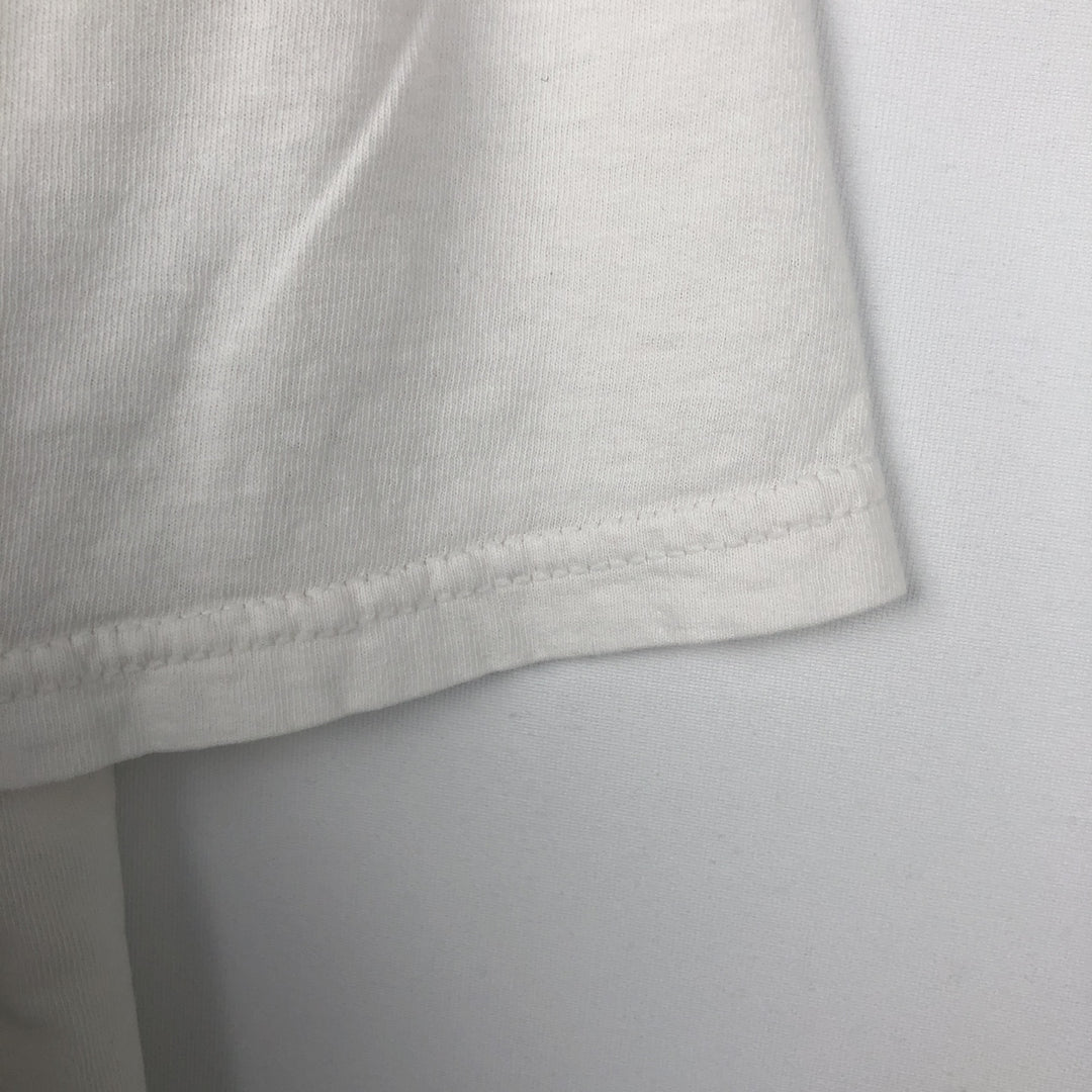 Vintage 90'S TULTEX printed T-shirt, men's XXL size cotton white type Vintage Second Hand