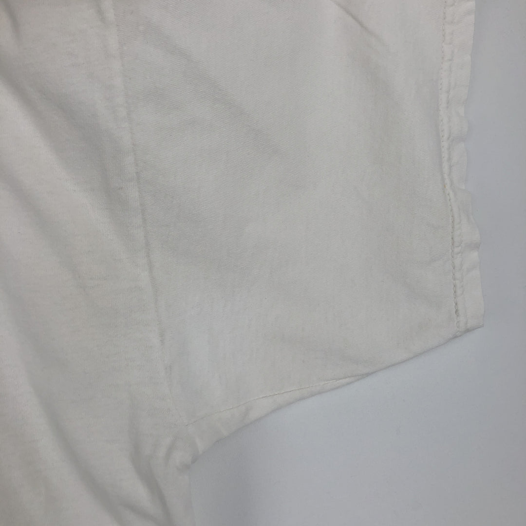 Vintage 90'S TULTEX printed T-shirt, men's XXL size cotton white type Vintage Second Hand