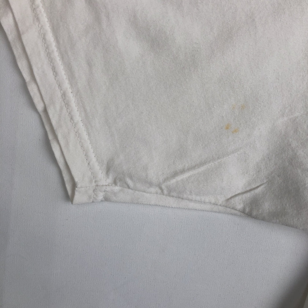 Vintage 90'S TULTEX printed T-shirt, men's XXL size cotton white type Vintage Second Hand