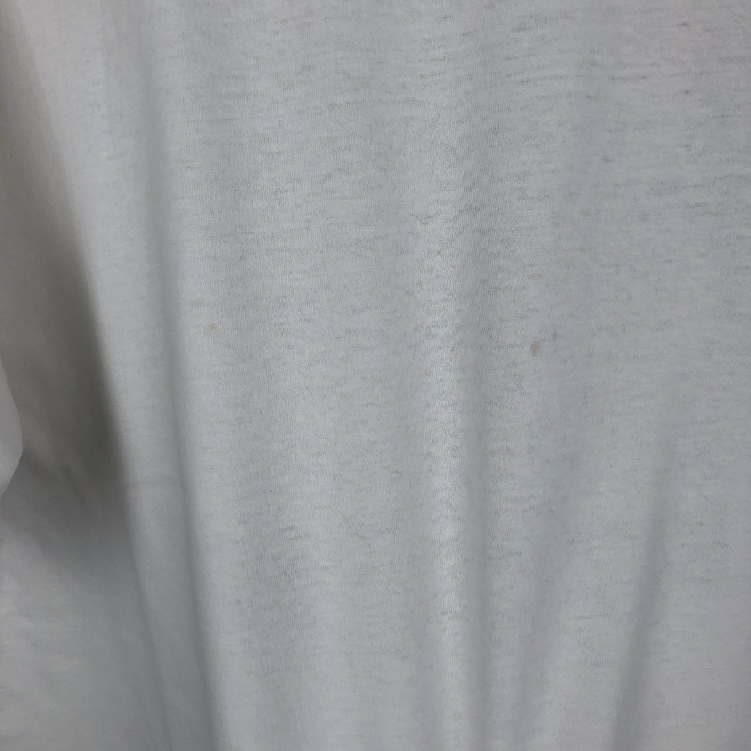 Vintage 90'S TULTEX printed T-shirt, men's XXL size cotton white type Vintage Second Hand