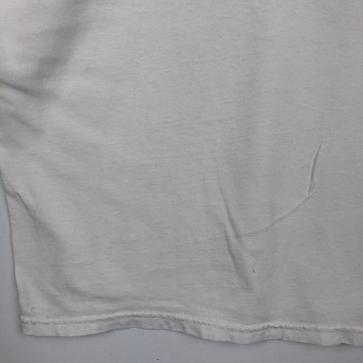 Vintage 90'S TULTEX printed T-shirt, men's XXL size cotton white type Vintage Second Hand