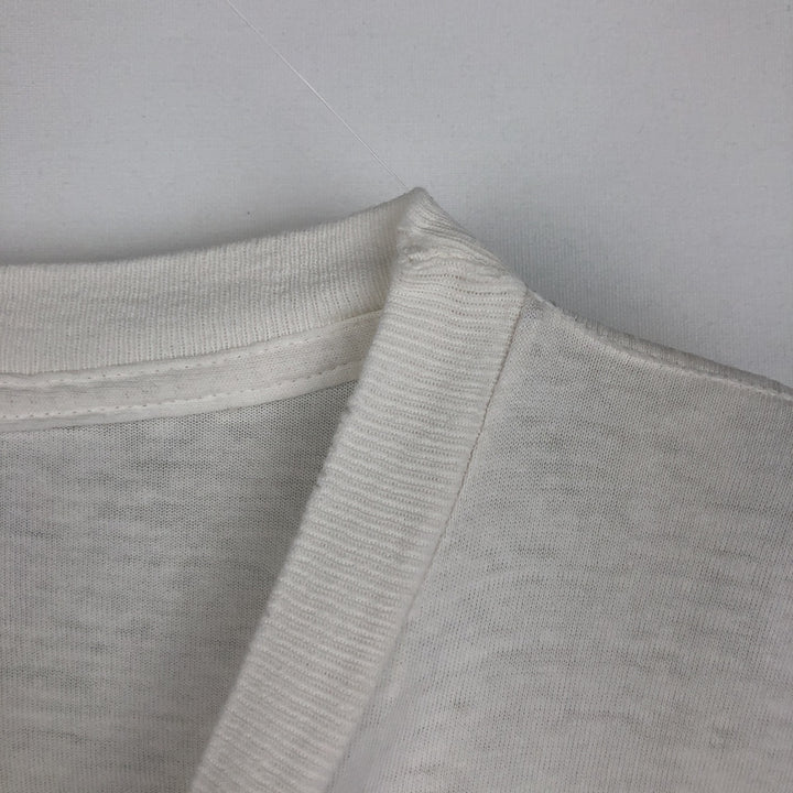 Vintage 90'S TULTEX printed T-shirt, men's XXL size cotton white type Vintage Second Hand