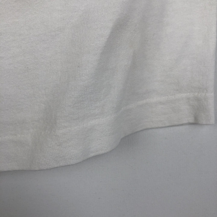 90'S Anvil Printed T-shirt, Made in USA, Men's L size, Vintage cotton white type Vintage Second Hand