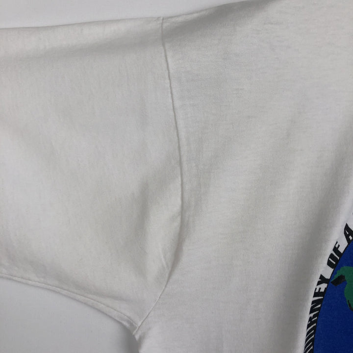 90'S Fruit of the Loom Best Print T-Shirt, Made in USA, Men's Size XL (approx.) cotton white type Vintage Second Hand