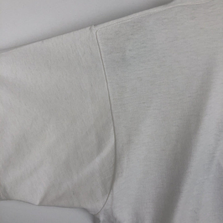 90'S Fruit of the Loom Best Print T-Shirt, Made in USA, Men's Size XL (approx.) cotton white type Vintage Second Hand
