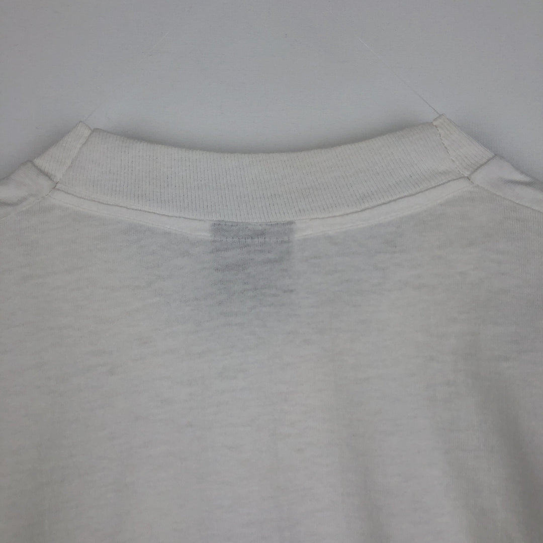 90'S Fruit of the Loom Best Print T-Shirt, Made in USA, Men's Size XL (approx.) cotton white type Vintage Second Hand