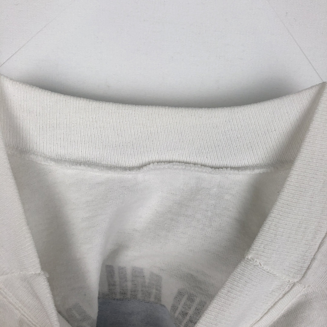 90'S Fruit of the Loom Best Print T-Shirt, Made in USA, Men's Size XL (approx.) cotton white type Vintage Second Hand