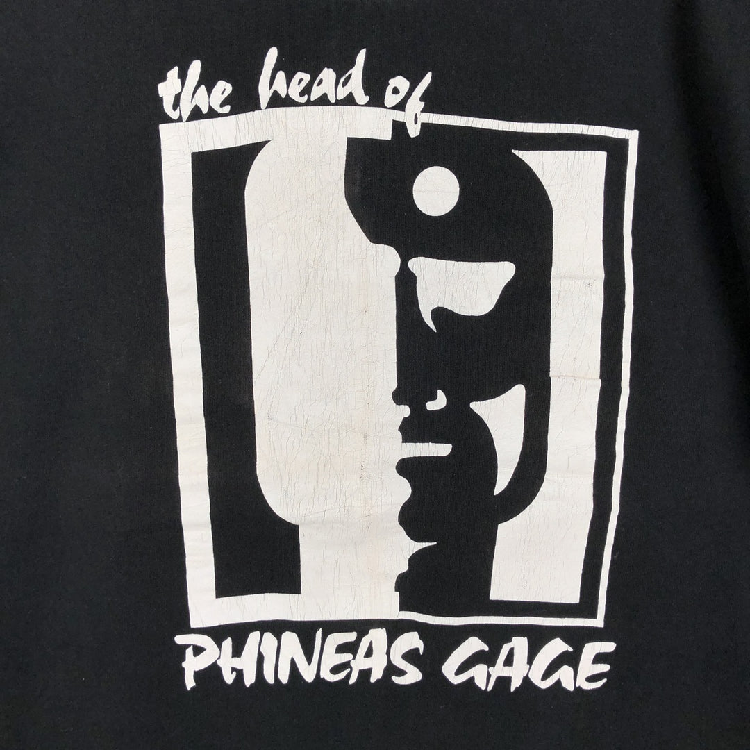 90'S Fruit of the Loom Art T-Shirt, Made in USA, Men's XL equivalent, Vintage cotton black type Vintage Second Hand