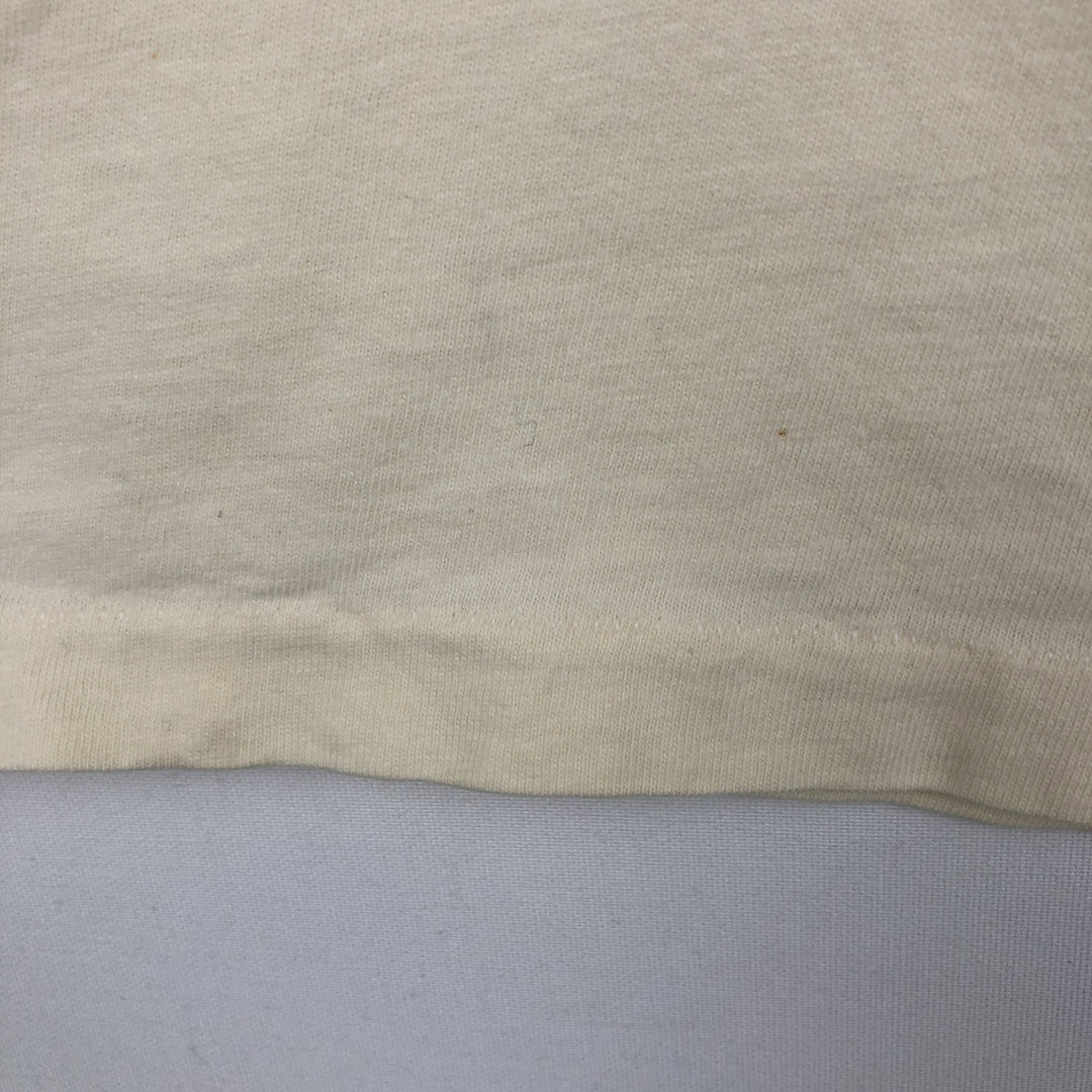80'S Hanes BEEFY-T Fish Print T-Shirt, Made in USA, Men's XL (approx.), Vintage cotton unbleached Vintage Second Hand