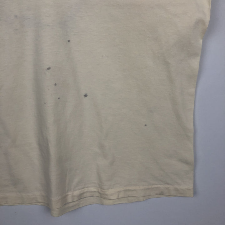 80'S Hanes BEEFY-T Fish Print T-Shirt, Made in USA, Men's XL (approx.), Vintage cotton unbleached Vintage Second Hand