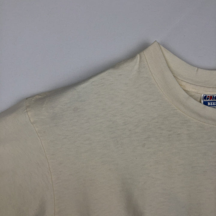 80'S Hanes BEEFY-T Fish Print T-Shirt, Made in USA, Men's XL (approx.), Vintage cotton unbleached Vintage Second Hand