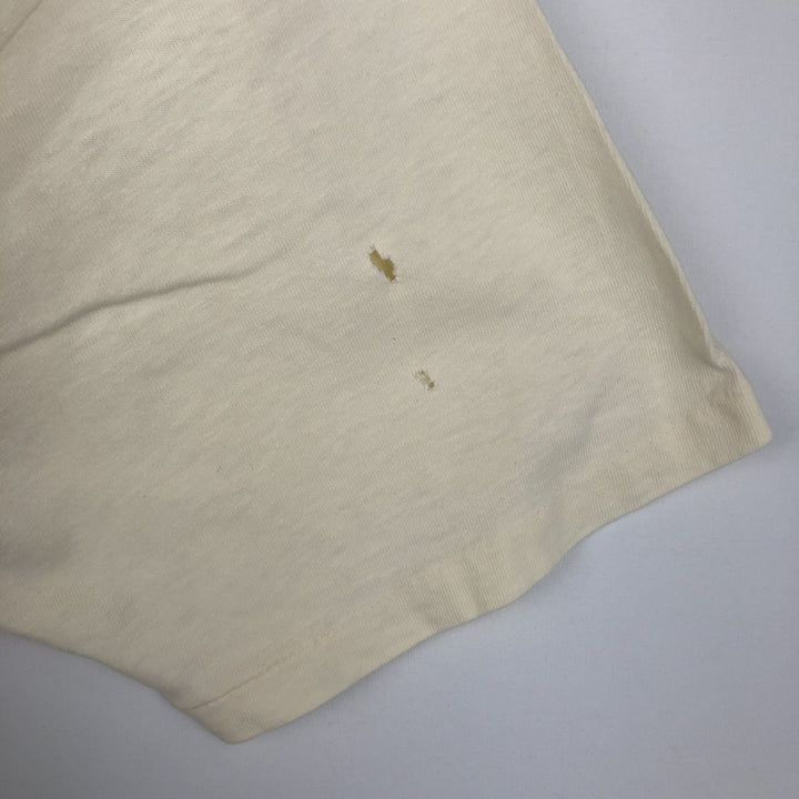 80'S Hanes BEEFY-T Fish Print T-Shirt, Made in USA, Men's XL (approx.), Vintage cotton unbleached Vintage Second Hand