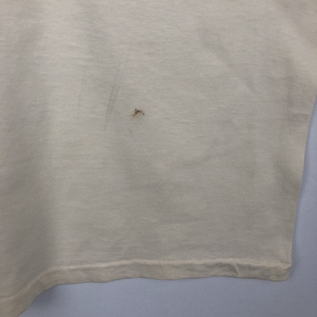 80'S Hanes BEEFY-T Fish Print T-Shirt, Made in USA, Men's XL (approx.), Vintage cotton unbleached Vintage Second Hand